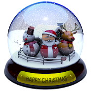3D Christmas Advent Snow Globe