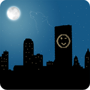 Город ночью Живые Обои