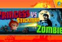 Princess vs Stickman Zombies screenshot 1