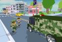 Blocky Army City Rush Racer screenshot 2