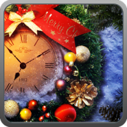 Christmas clock live wallpaper