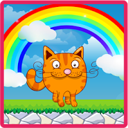 Kitten and food:adventure park