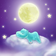 Hippo and the Moon