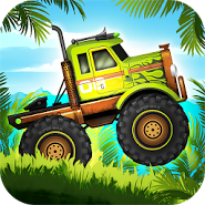 Jungle Monster Truck Kids Race