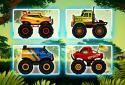 Jungle Monster Truck Kids Race screenshot 1