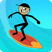 Stickman Surfer