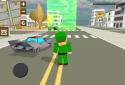 Blocky Hover Car: City Heroes screenshot 1