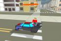 Blocky Hover Car: City Heroes screenshot 2