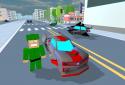 Blocky Hover Car: City Heroes screenshot 4