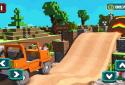 Blocky Car Stunts : Impossible Tracks screenshot 1