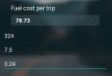 Fuel Calc - accounting of fuel costs screenshot 1