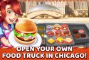 Burger Truck Chicago - Fast Food Cooking Game screenshot 1
