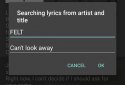 Walkman Lyrics Extension screenshot 4