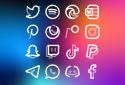 Aline White: linear icon pack screenshot 5